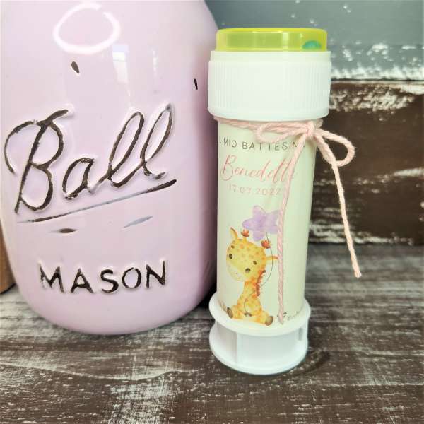 Segnaposto bambini bolle di sapone RAFFA GIRAFFA